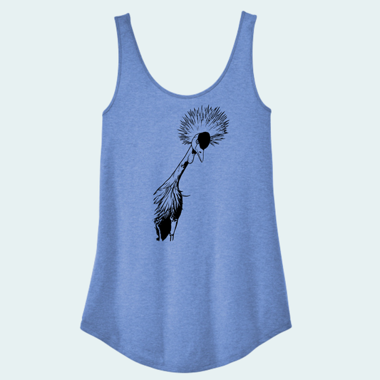 Grey Crowned Crane (Limited Edition for July) Women's Tank