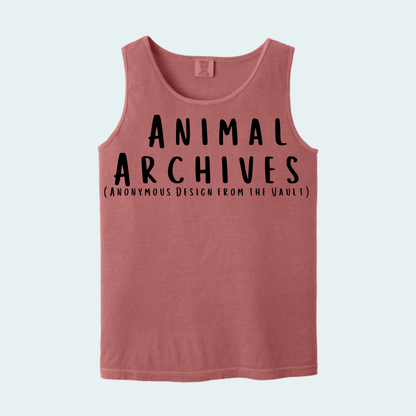Animal Archives (Anonymous Design from the Vault) Unisex Comfort Color Tank