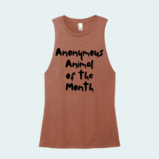 Anonymous Animal of the Month Women's Muscle Tank