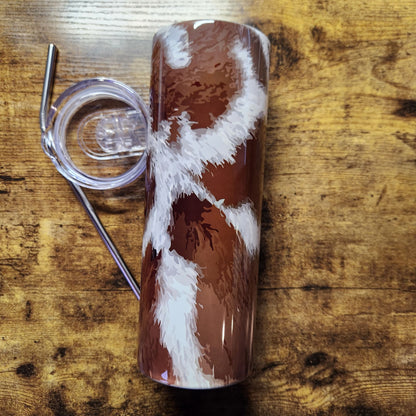 Giraffe Fur - find me where the wild things are - 20oz Tumbler (Made to Order)