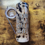 Clouded Leopard Spots - Cloudie with a chance of chuffs - 20oz Tumbler (Made to Order)
