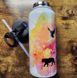 Mixed Species - Find me Where the Wild Things are Splatter - 32oz Water Bottle (Made to Order)