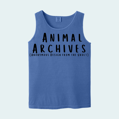 Animal Archives (Anonymous Design from the Vault) Unisex Comfort Color Tank