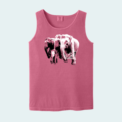 Asian Elephants Fundraiser (Limited Edition for June) Unisex Comfort Color Tank