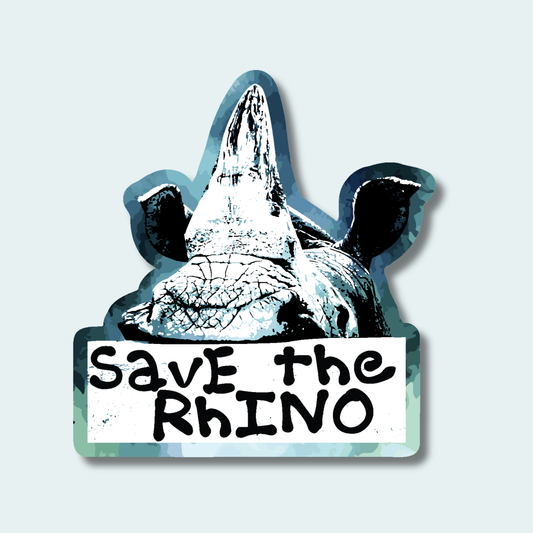 Save the Rhino - 4in Sticker