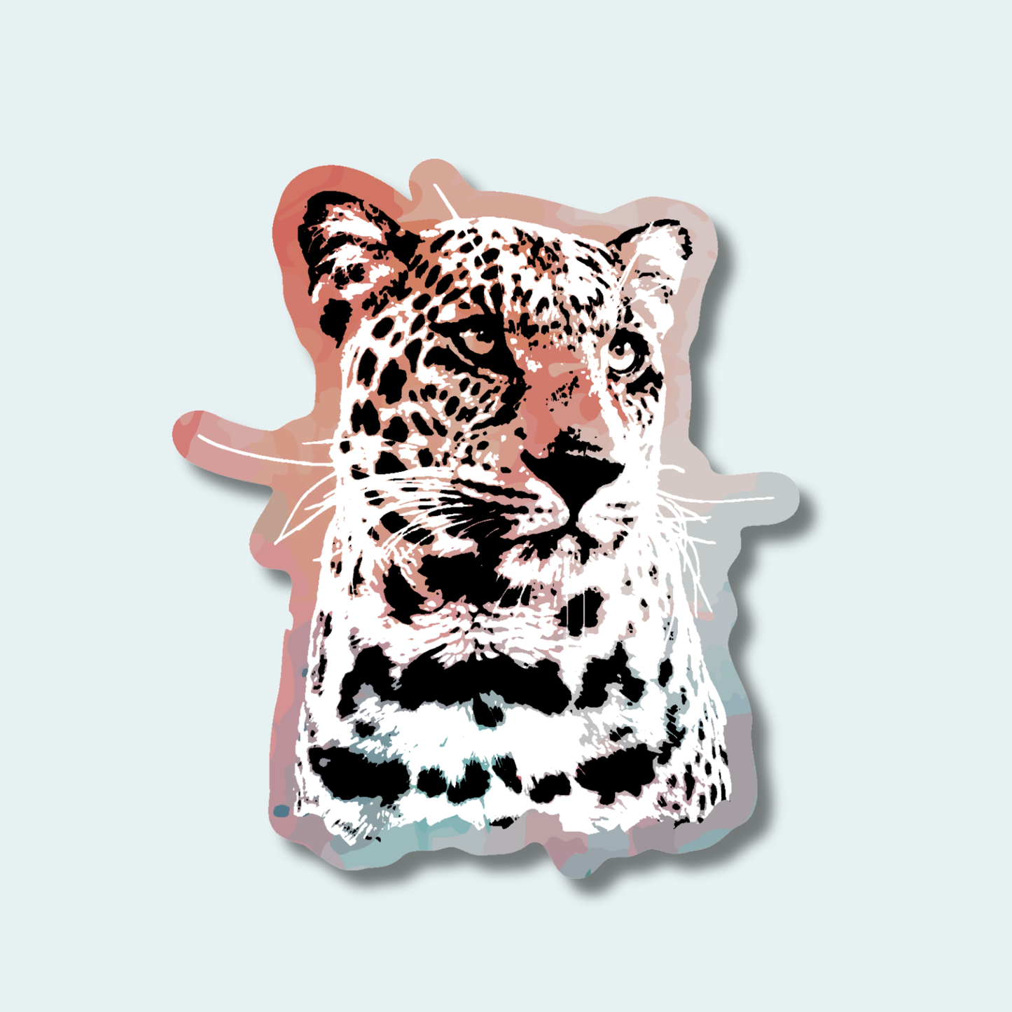 African Leopard - 4in Sticker