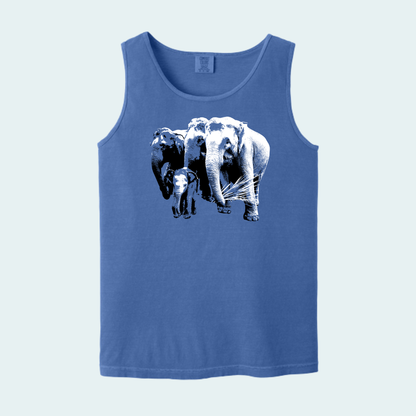 Asian Elephants Fundraiser (Limited Edition for June) Unisex Comfort Color Tank