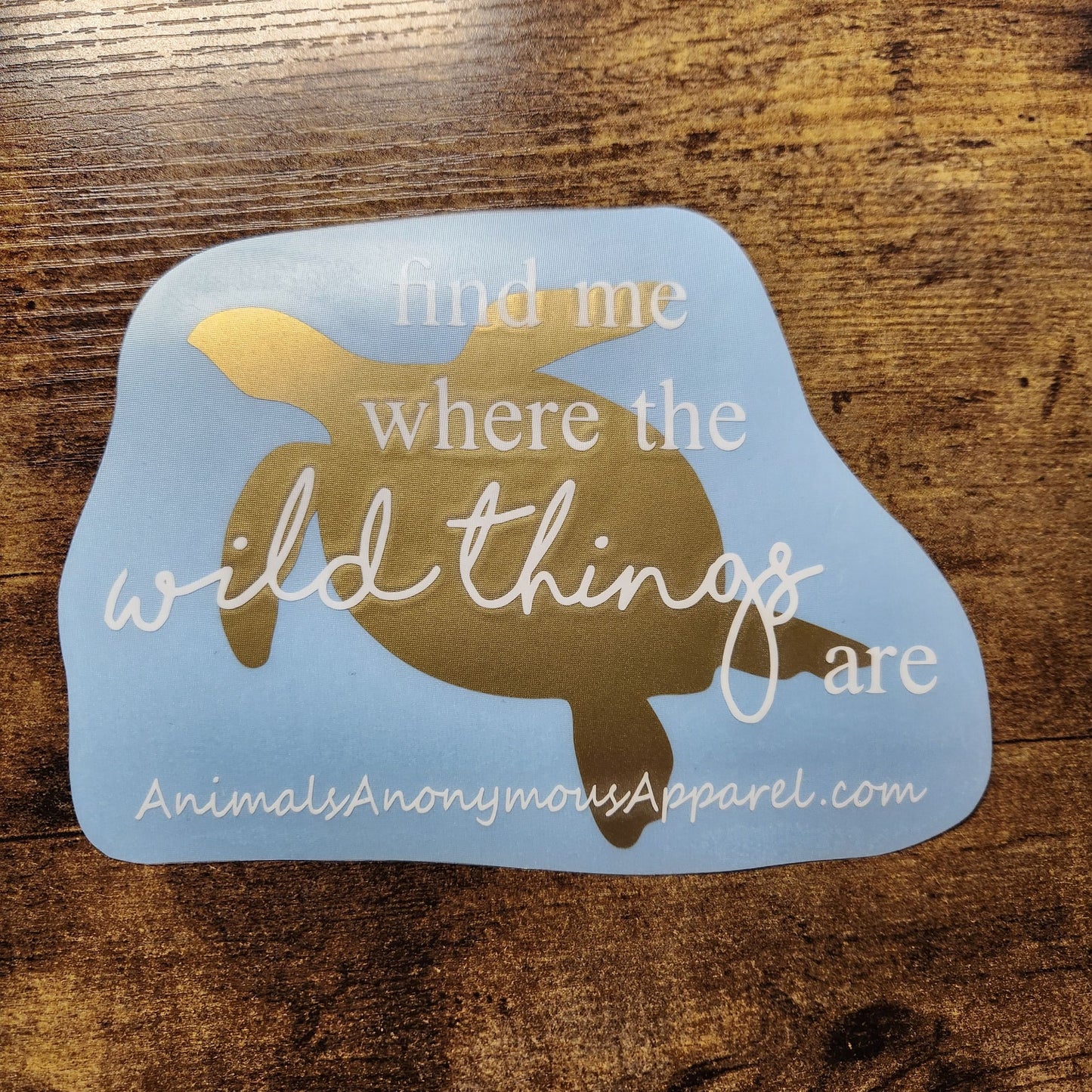 Sea Turtle - Wild Things Vinyl Decal (Made to Order)