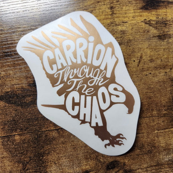 Carrion Through the Chaos Eagle - Vinyl Decal (Made to Order)