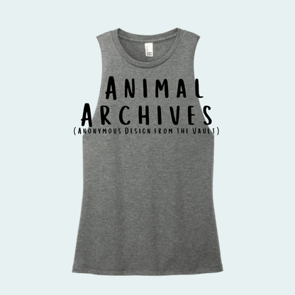 Animal Archives (Anonymous Design from the Vault) Women's Muscle Tank