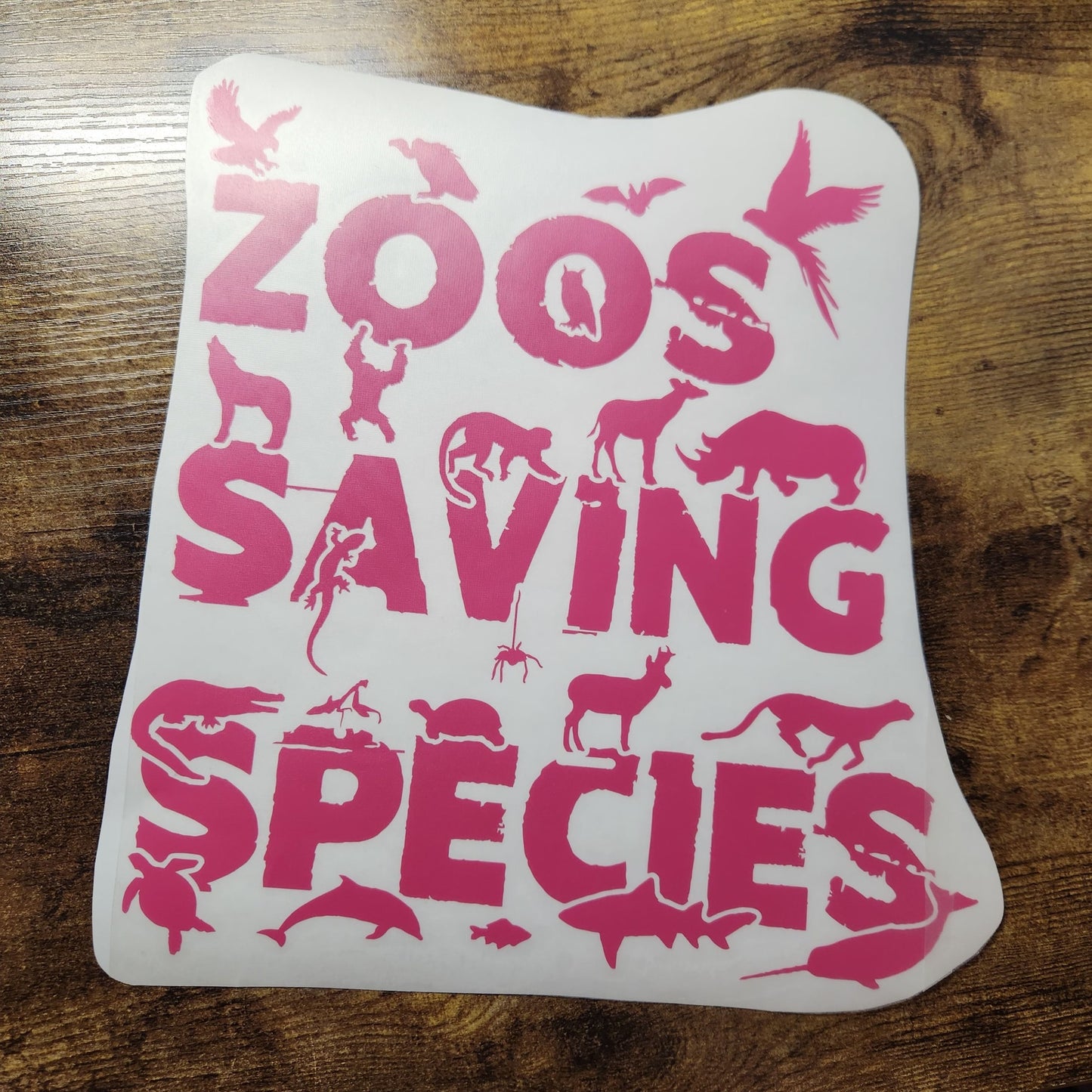 Zoos Saving Species - Decal (Made to Order)