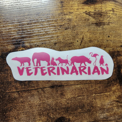 Veterinarian - Vinyl Decal (Made to Order)