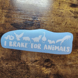 Freno por animales - Calcomanía de vinilo (hecha a pedido)