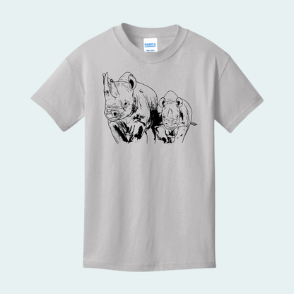 Rhino with Baby Fundraiser (Limited Edition for July) YOUTH Tee