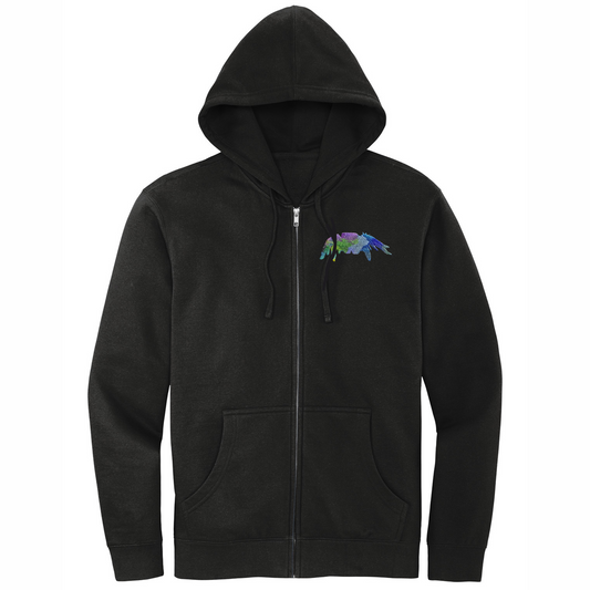 Jumping Spider Rainbow Embroidery - Full Zip Jacket