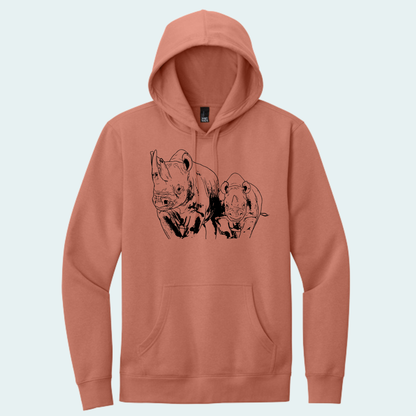 Rhino with Baby Fundraiser (Limited Edition for July) Hoodie