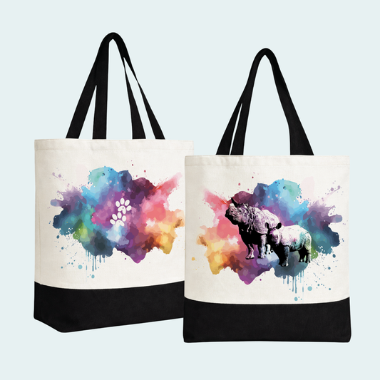 Rhino with Baby (Limited Edition for January) Tote Bag