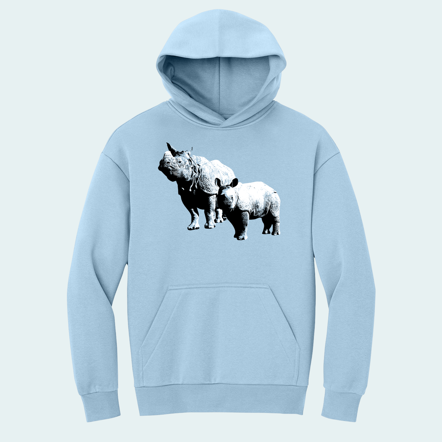 Rhino with Baby (Limited Edition for January) Heavy Hoodie