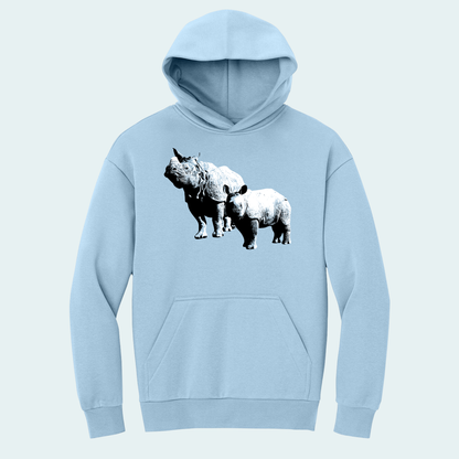 Rhino with Baby (Limited Edition for January) Heavy Hoodie