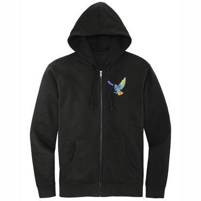 Owl Rainbow Embroidery - Full Zip Jacket