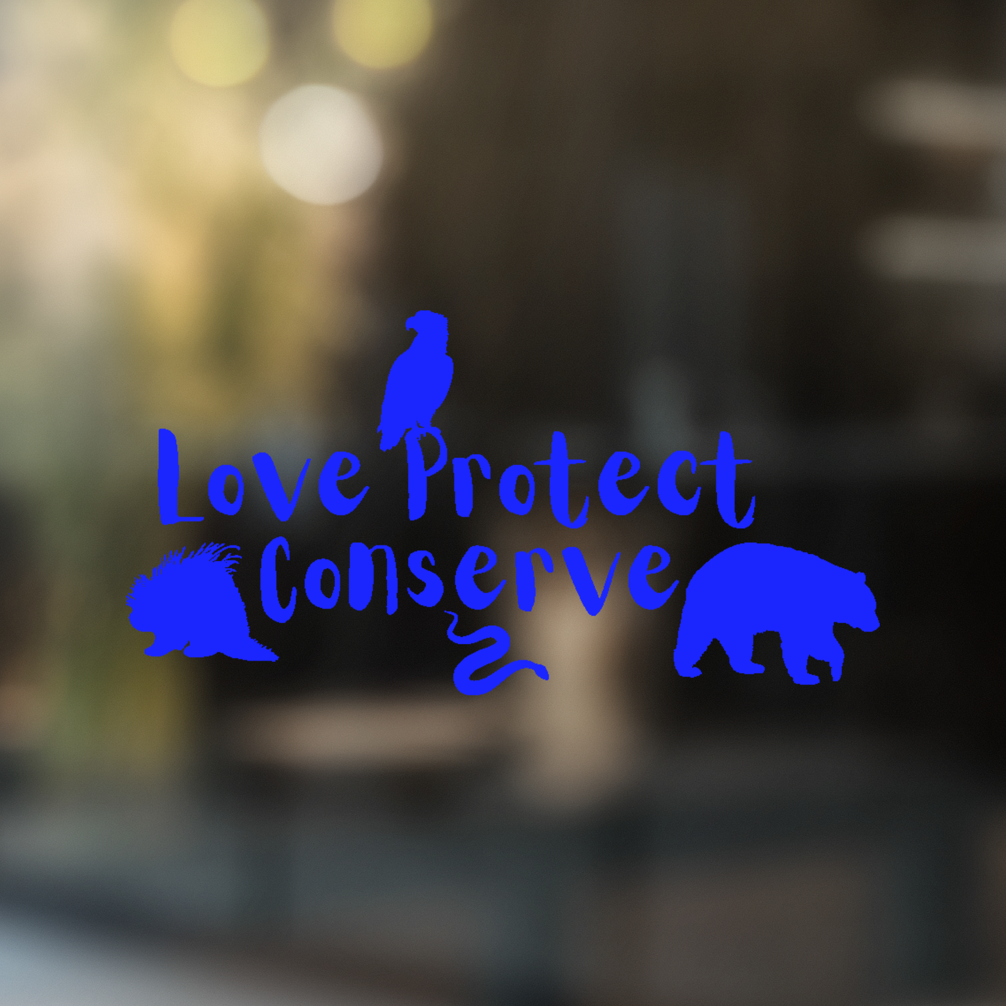 Morsa - Love Protect Conserve - Calcomanía de vinilo