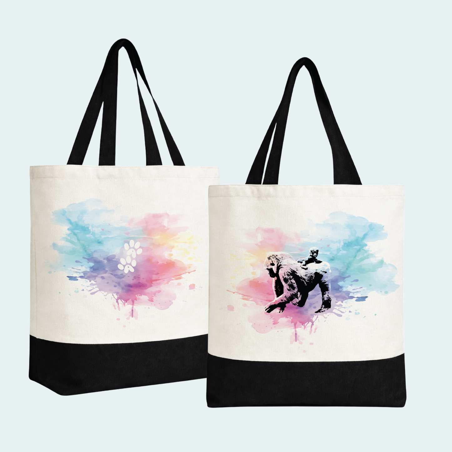 Gorilla with Baby (Limited Edition for January) Tote Bag