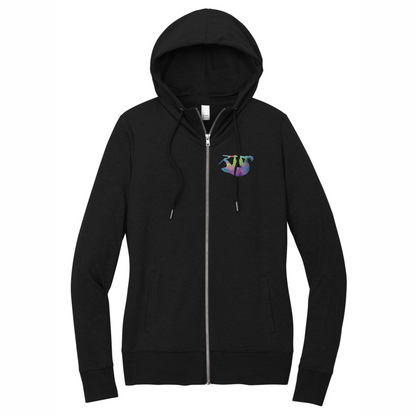 Sloth Rainbow Embroidery - Full Zip Jacket