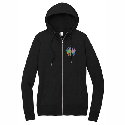 Flying Fox Rainbow Embroidery - Full Zip Jacket