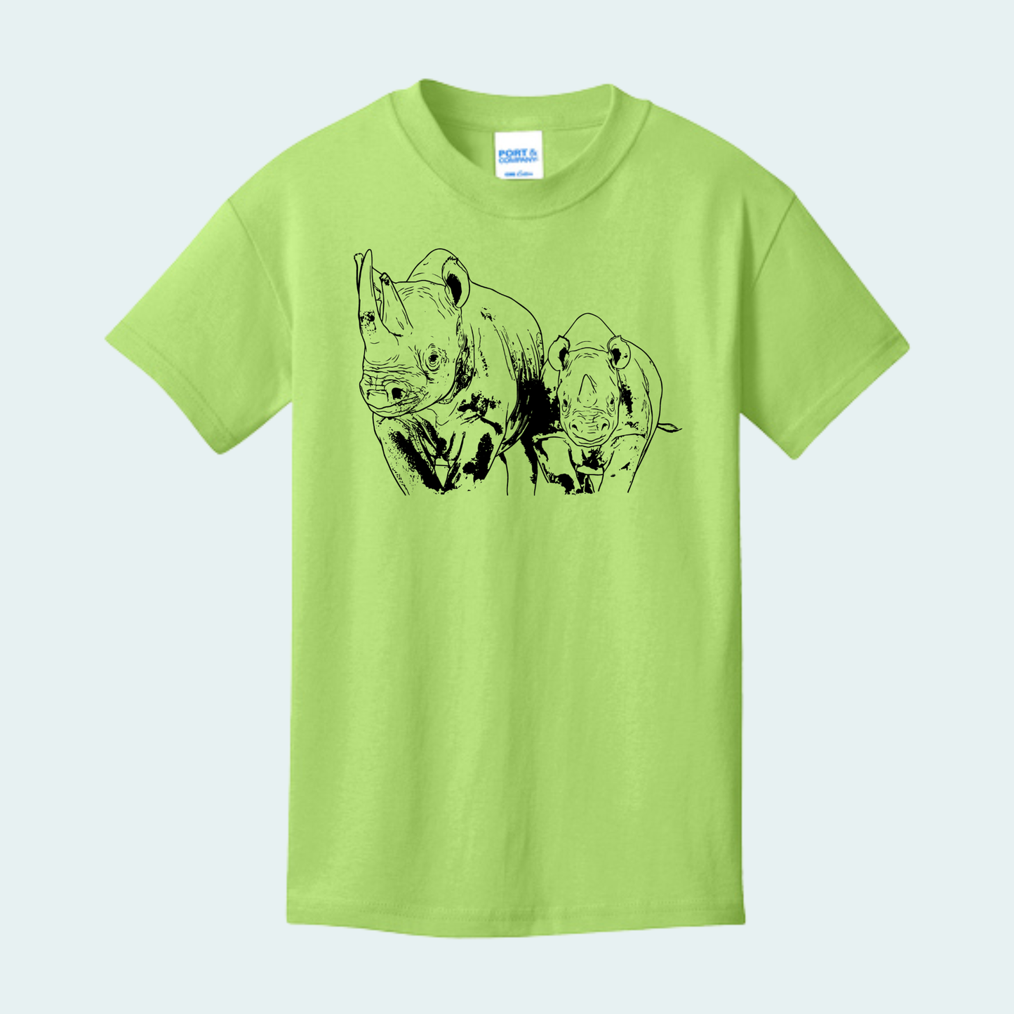 Rhino with Baby Fundraiser (Limited Edition for July) YOUTH Tee