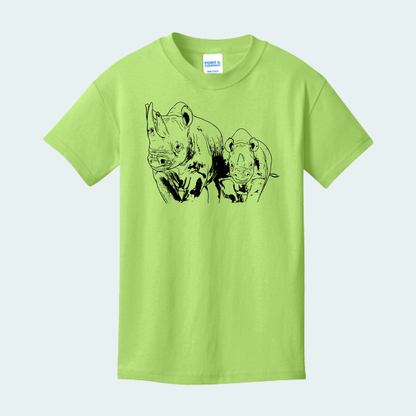 Rhino with Baby Fundraiser (Limited Edition for July) YOUTH Tee