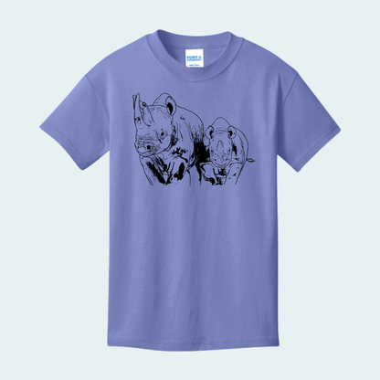Rhino with Baby Fundraiser (Limited Edition for July) YOUTH Tee