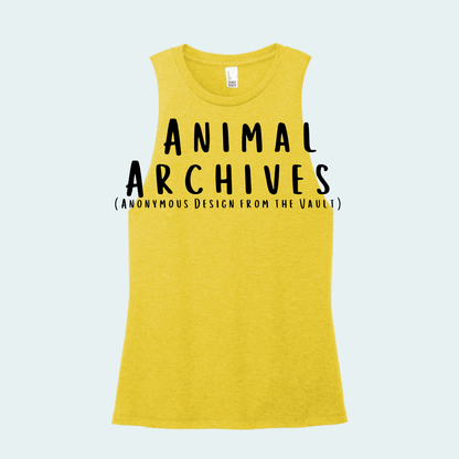 Animal Archives (Anonymous Design from the Vault) Women's Muscle Tank