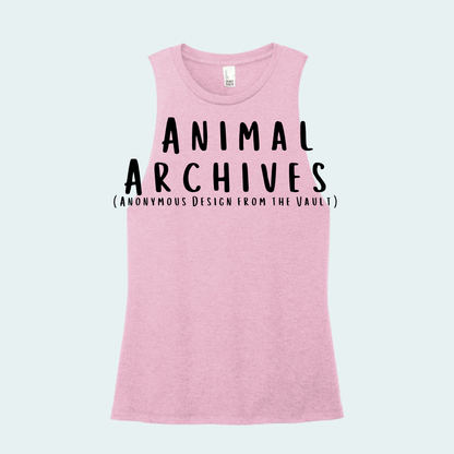 Animal Archives (Anonymous Design from the Vault) Women's Muscle Tank