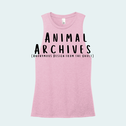 Animal Archives (Anonymous Design from the Vault) Women's Muscle Tank