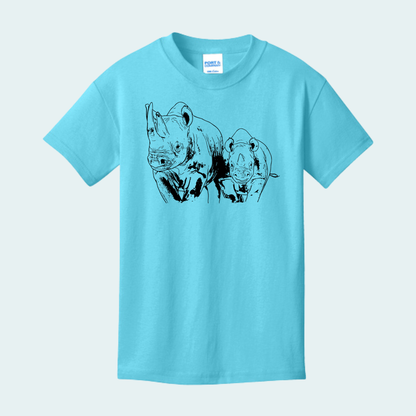 Rhino with Baby Fundraiser (Limited Edition for July) YOUTH Tee