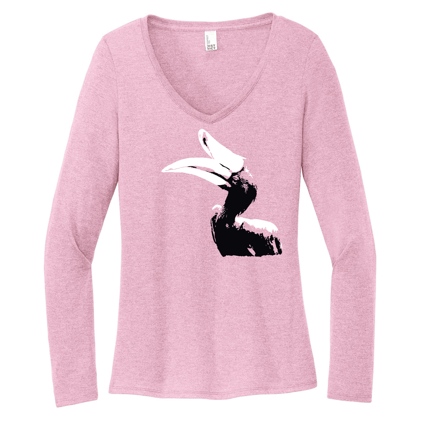 Rhinoceros Hornbill - Women's Long Sleeve V-Neck Tee (LIMITED EDITION)