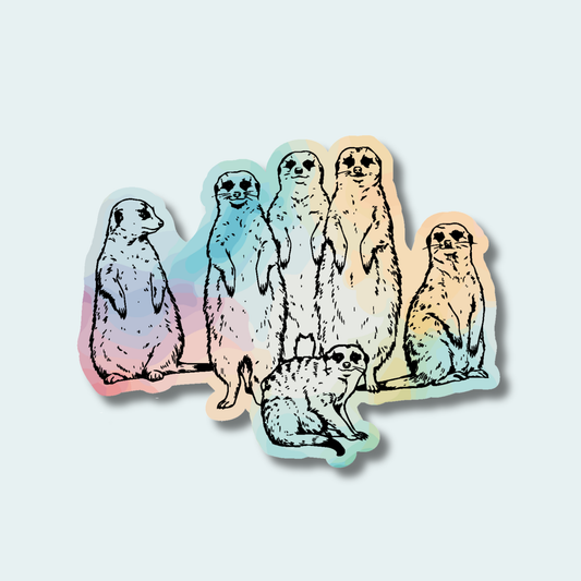 Meerkat Mob (Limited Edition for July) 4in Sticker