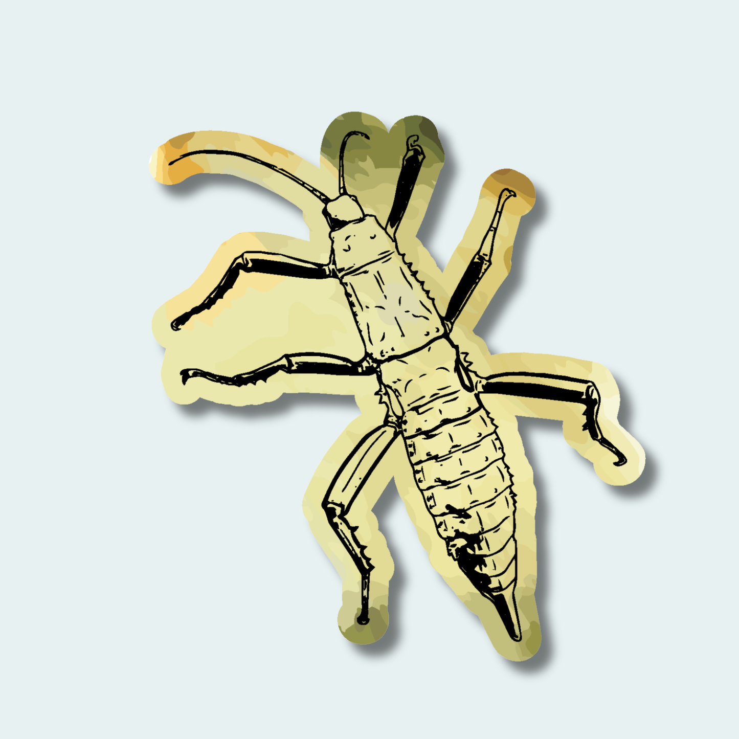 Giant Spiny Stick Insect (Limited Edition for July) 4in Sticker