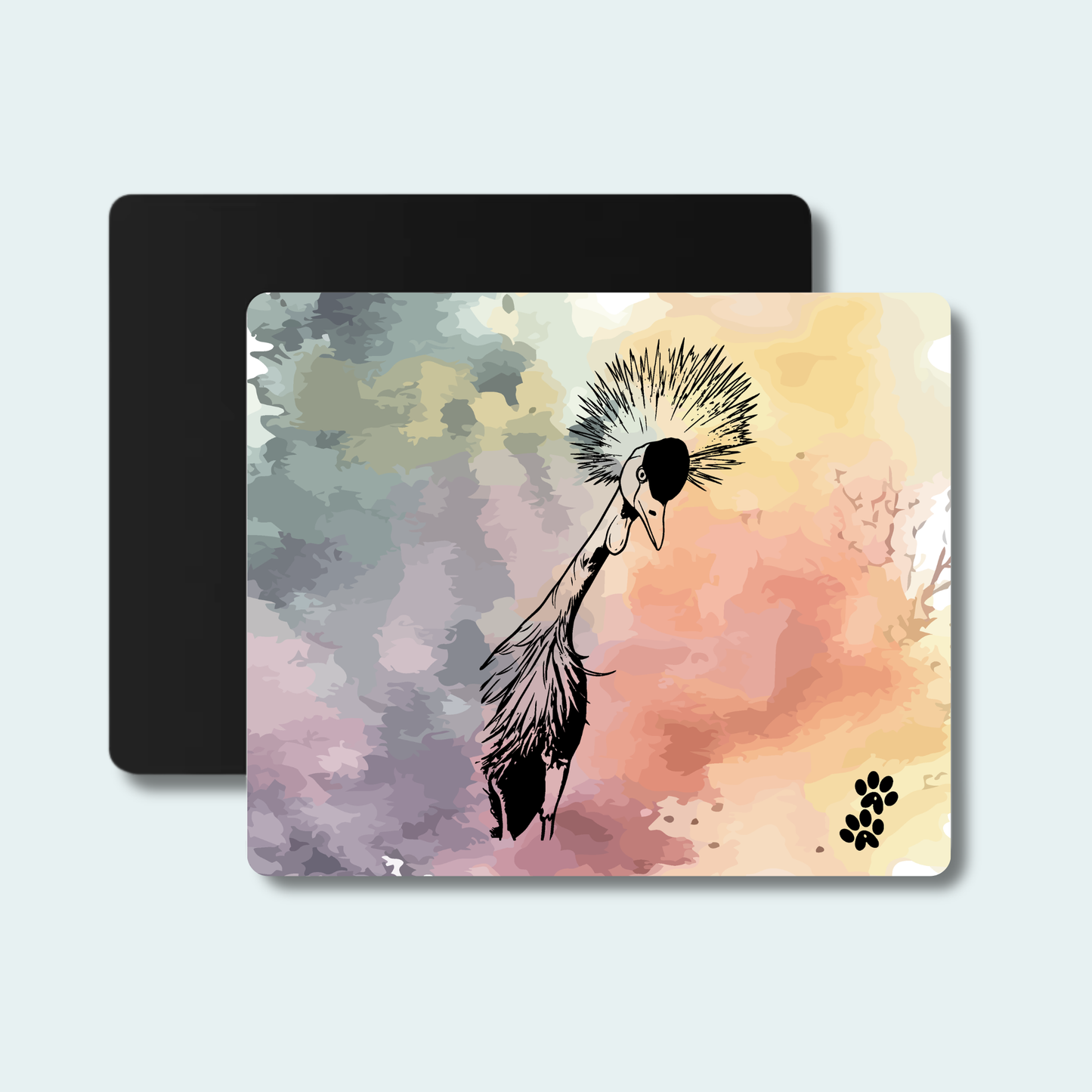 Grey Crowned Crane (Limited Edition for July) Mouse pad