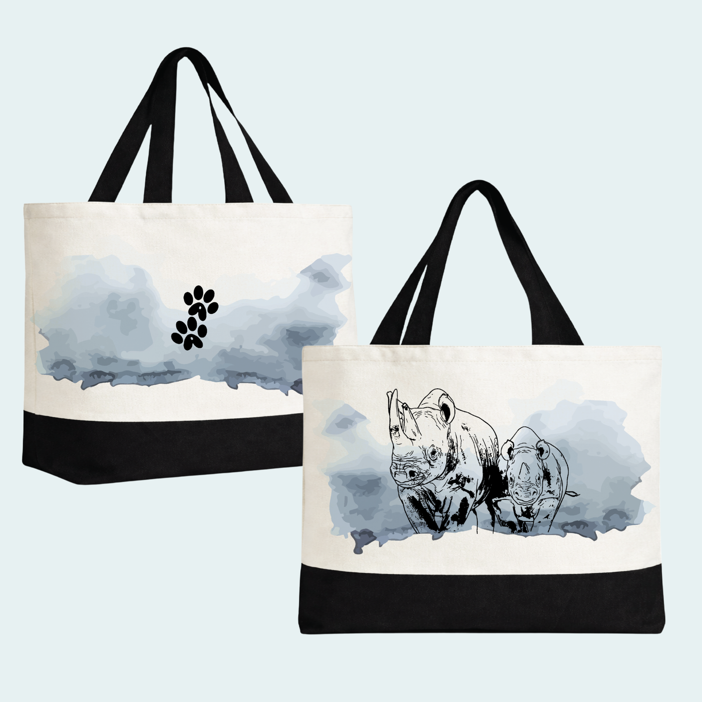 Rhino with Baby Fundraiser (Limited Edition for July) Tote Bag