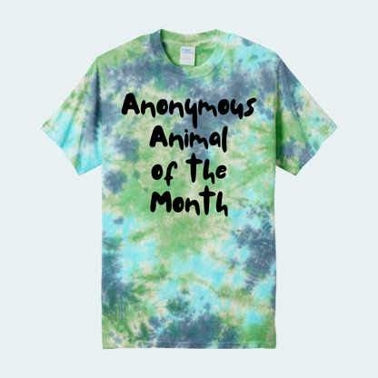 Anonymous Animal of the Month Tie Dye Unisex Tee