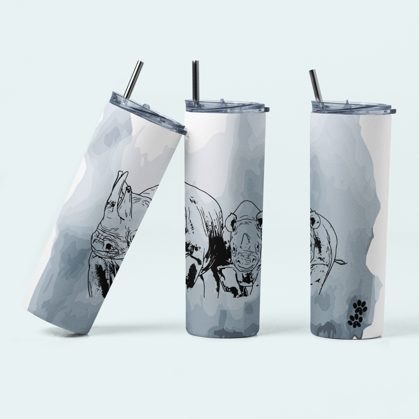 Rhino with Baby Fundraiser (Limited Edition for July) 20oz Tumbler