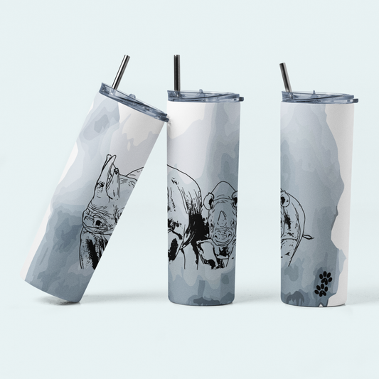 Rhino with Baby Fundraiser (Limited Edition for July) 20oz Tumbler