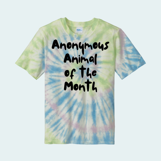 Anonymous Animal of the Month Tie Dye Unisex Tee