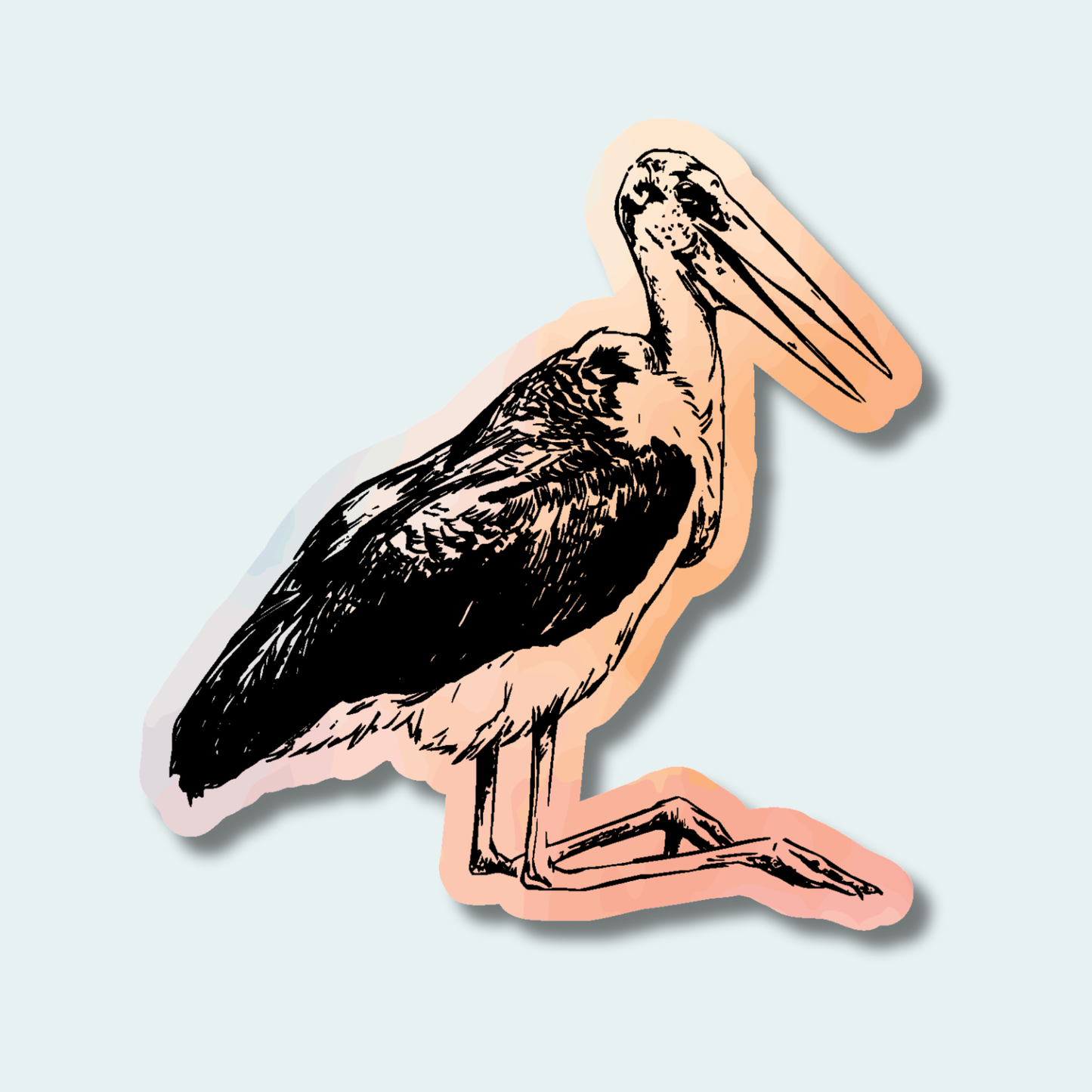 Marabou Stork (Limited Edition for August) 4in Sticker