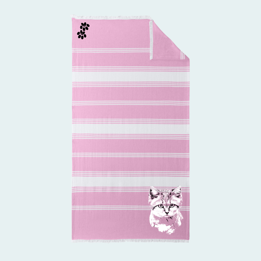 Sand Cat (Available March 25-28) Beach Throw