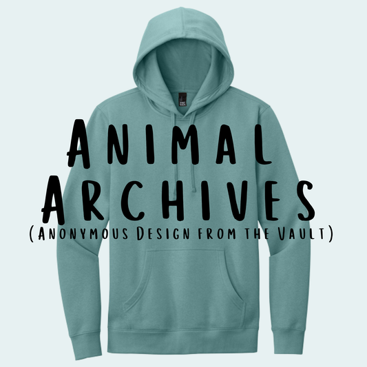 Animal Archives (Anonymous Design from the Vault) Hoodie