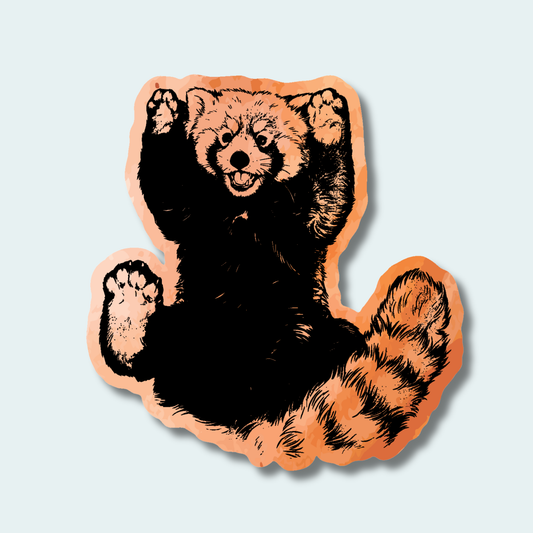 Red Panda - Paws UP (Limited Edition for September) 4in Sticker