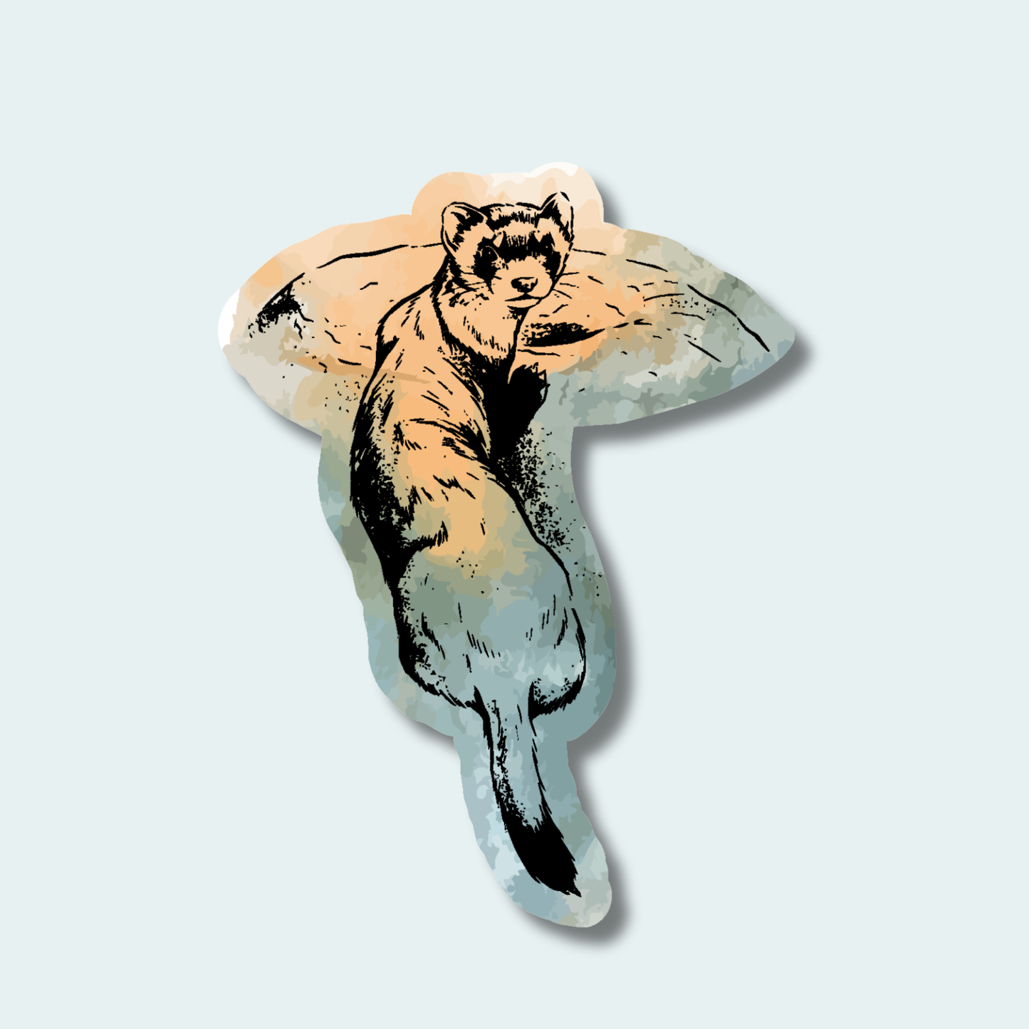 Black Footed Ferret (Limited Edition for September) 4in Sticker