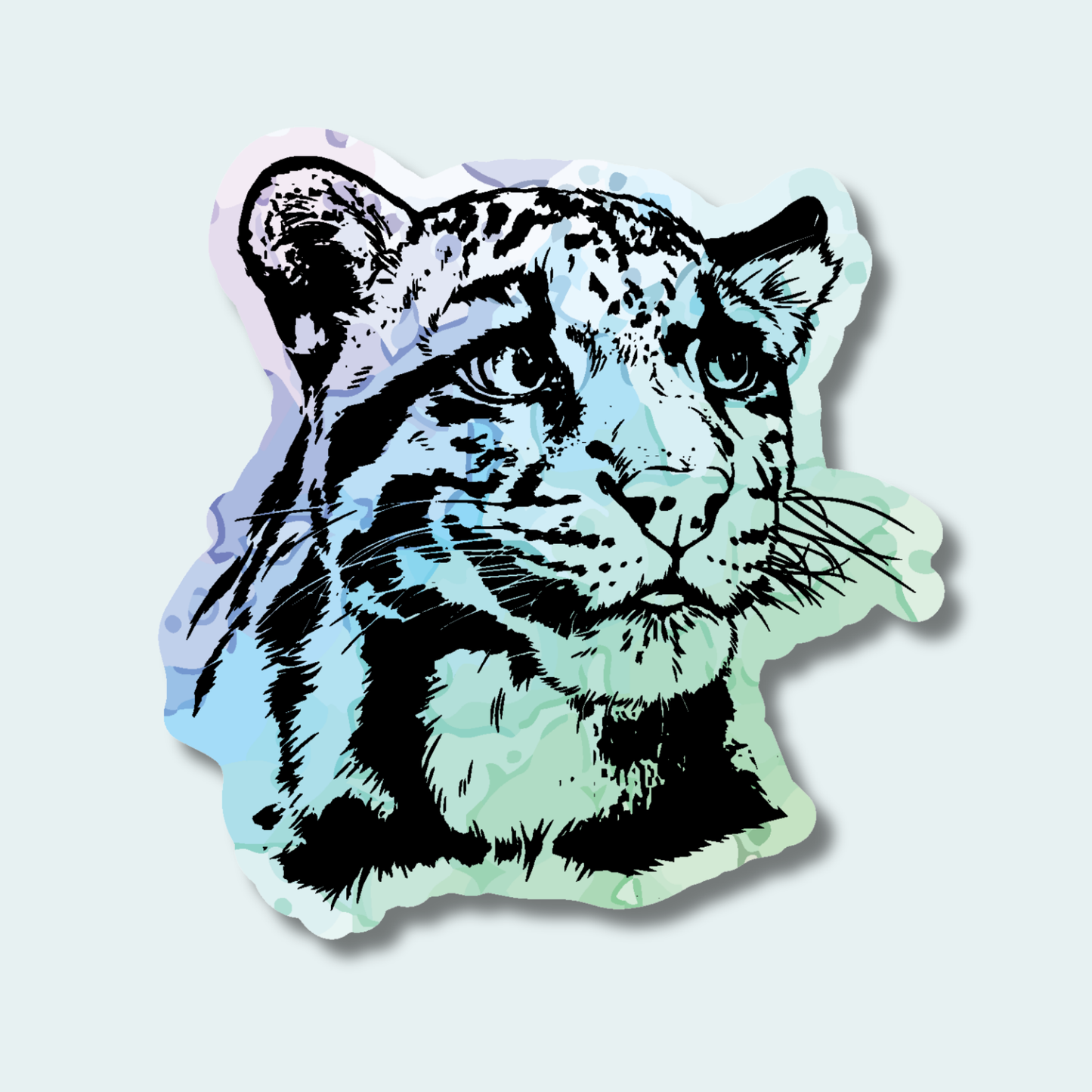 Clouded Leopard (Limited Edition for September) 4in Sticker